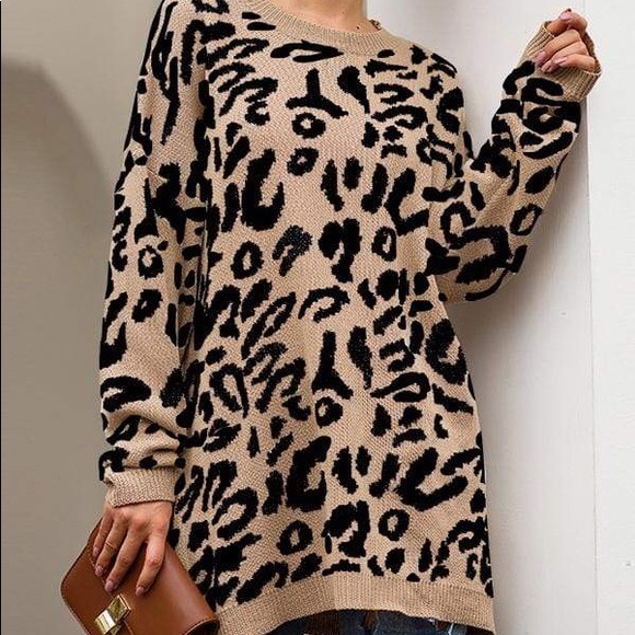 LAST ONE The Leopard Print Sweater - Picture 2 of 3